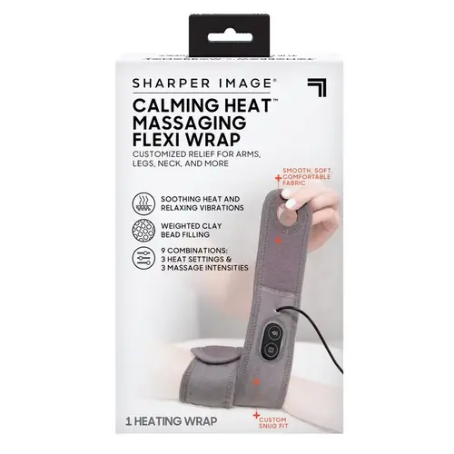 Heat Flexi Wrap Calming Heat Massaging Fabric Gray Heat Flexi Wrap Calming Heat Massaging Fabric Gray