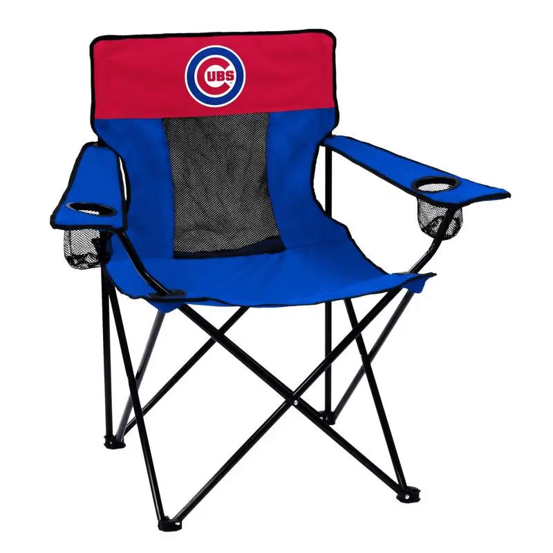 Logo Brands Folding Chair Elite Blue Chicago Cubs Directors 506-12E