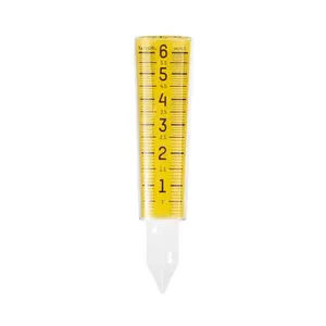 TAYLOR 2702N Rain Gauge, 6 in Multi-color