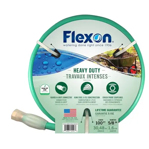 Garden Hose 5/8" D X 100 ft. L Heavy Duty Green Green - pack of 3 Garden Hose 5/8" D X 100 ft. L Heavy Duty Green Green - pack of 3