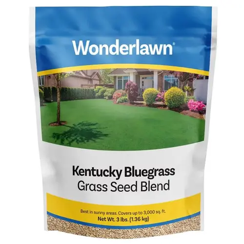 Grass Seed Kentucky Bluegrass Sun or Shade 3 lb Grass Seed Kentucky Bluegrass Sun or Shade 3 lb