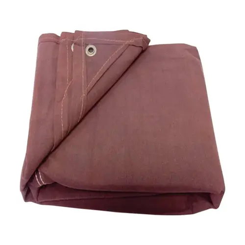 Tarpaulin King 6 ft. W X 8 ft. L Heavy Duty Canvas Brown Brown