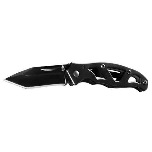 Folding Knife Black 7CR17MOV Steel 5.25" Paraframe Mini Tanto Folding Knife Black 7CR17MOV Steel 5.25" Paraframe Mini Tanto