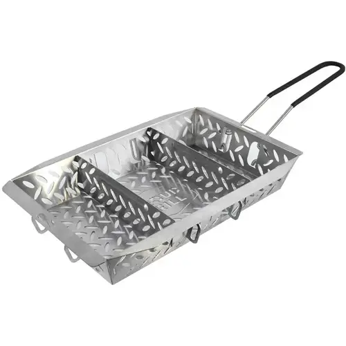Grill Basket UltraVersatile Stainless Steel 15" L X 10" W Silver