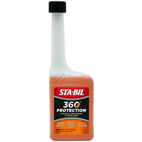 360 Protection Fuel Treatment, 10 oz, Bottle Amber/Brown