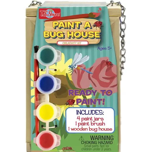 Paint A Bug House Kit Wood 6 pc