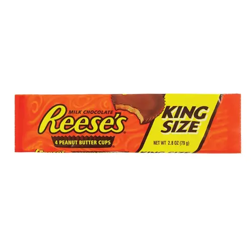 King Size Peanut Butter Chocolate Cups, 2.8 Oz. King Size Peanut Butter Chocolate Cups, 2.8 Oz.