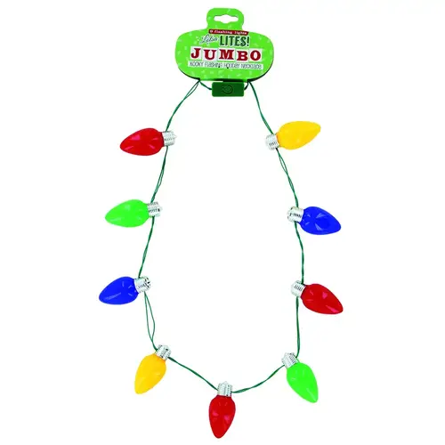 Jumbo Light Up Necklace Lotsa Lites Christmas Plastic Multicolored Jumbo Light Up Necklace Lotsa Lites Christmas Plastic Multicolored