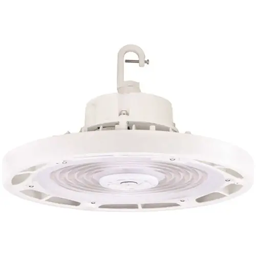 1 ft. 250-Watt Equivalent 100-Watt Integrated LED Dimmable White Round UFO High Bay Light Fixture CCT & Lumen Selectable Color/Finish Family