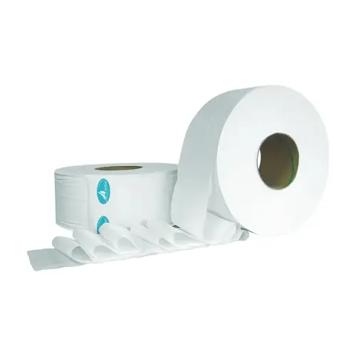 Jumbo Roll Tissue, 3.6 in W x 1,000 ft L Roll, 2-Ply, 12 RL/CA White Jumbo Roll Tissue, 3.6 in W x 1,000 ft L Roll, 2-Ply, 12 RL/CA White