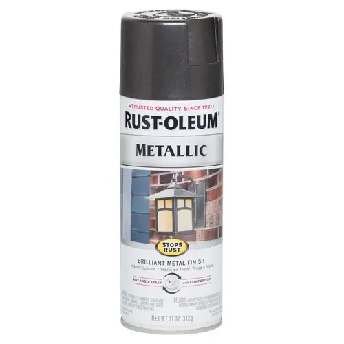 Spray Paint Stops Rust Metallic Charcoal 11 oz Charcoal - pack of 6 Spray Paint Stops Rust Metallic Charcoal 11 oz Charcoal - pack of 6