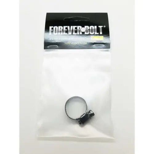 Hose Clamp 7/16" to 25/32" SAE 6 Mini Clamp Black Stainless Steel Band Black