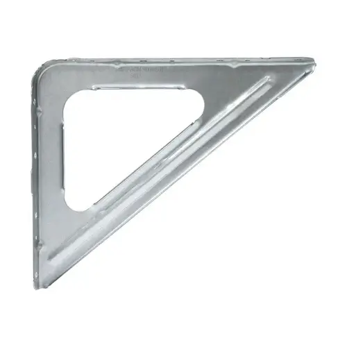 11 In. D. x 9 In. H. Galvanized Steel Shelf Bracket 11 In. D. x 9 In. H. Galvanized Steel Shelf Bracket