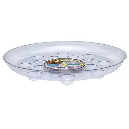 Plant Saucer 12" D Vinyl Clear Clear - pack of 25 Plant Saucer 12" D Vinyl Clear Clear - pack of 25