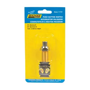 Seachoice 11781 Push Button Starter/Horn Switch Brass