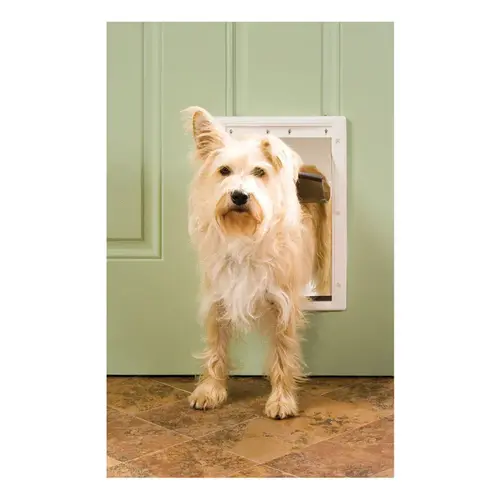 DOOR PET WHITE MED