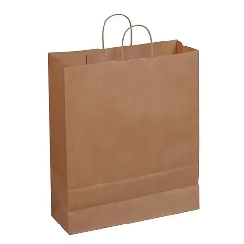 Shopping Bag with Handles Dubl Life 19.25" H X 6" W X 16" L Paper Brown Shopping Bag with Handles Dubl Life 19.25" H X 6" W X 16" L Paper Brown