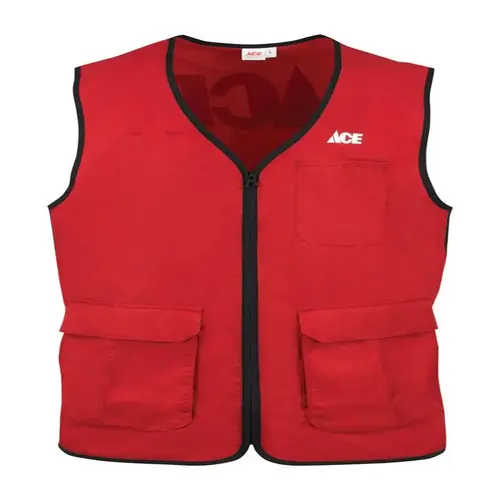 Vest No Snag M Men's Sleeveless V-Neck Red Red Vest No Snag M Men's Sleeveless V-Neck Red Red