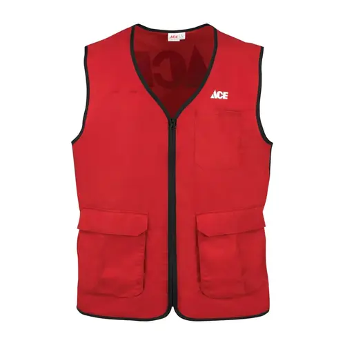 Vest No Snag L Men's Sleeveless V-Neck Red Red Vest No Snag L Men's Sleeveless V-Neck Red Red