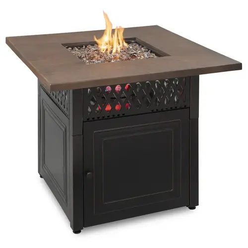 Fire Pit Donovan 38" W Steel Transitional Square Propane Fire Pit Donovan 38" W Steel Transitional Square Propane