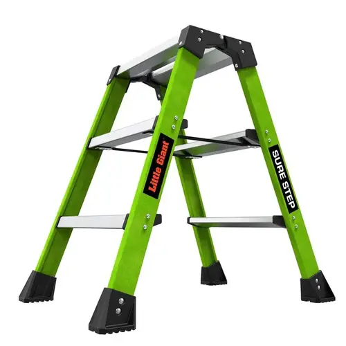 Step Stool Sure Step 25.98" H X 11.8" W X 8" D 375 lb. capacity 3 step Resin Green