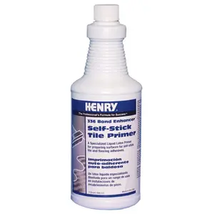 HENRY 12237 Self-Stick Tile Primer 336 Bond Enhancer 1 qt White
