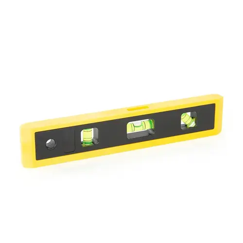 Level 9" Polystyrene Magnetic Shock-Resistant Torpedo 3 vial Yellow Level 9" Polystyrene Magnetic Shock-Resistant Torpedo 3 vial Yellow