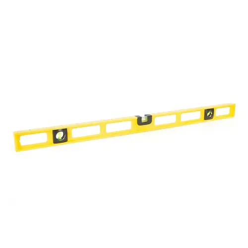Level 36" Polystyrene Magnetic Top Read 3 vial Yellow Level 36" Polystyrene Magnetic Top Read 3 vial Yellow