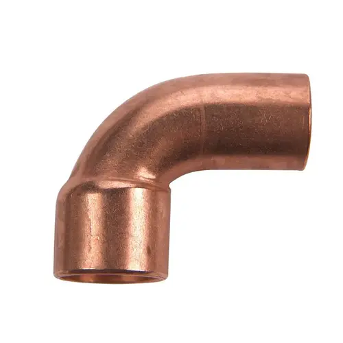 1/2 In. 90 Deg. Close Ruff Copper Street Elbow (1/4 Bend) 1/2 In. 90 Deg. Close Ruff Copper Street Elbow (1/4 Bend)