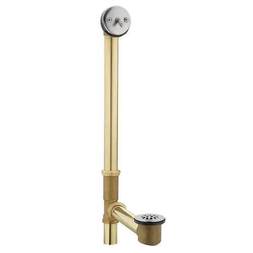 Triplever Bath Drain 2-3/4" D Chrome Brass Chrome Triplever Bath Drain 2-3/4" D Chrome Brass Chrome