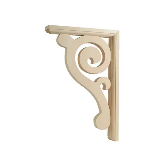 Decorative Bracket 12" H X 8" L Prefinished Brown Hardwood Prefinished Decorative Bracket 12" H X 8" L Prefinished Brown Hardwood Prefinished