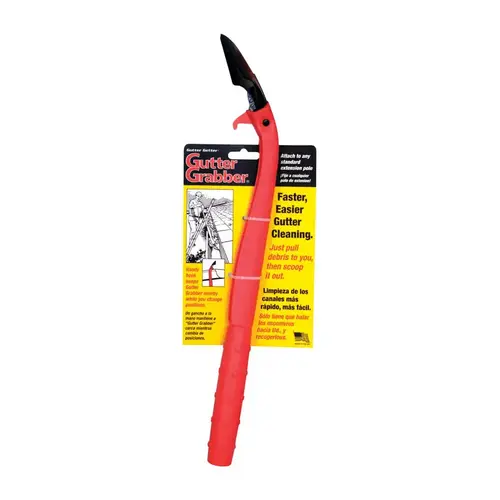 Gutter Cleaning Scraper 17" L Red/Black Polypropylene Red/Black Gutter Cleaning Scraper 17" L Red/Black Polypropylene Red/Black