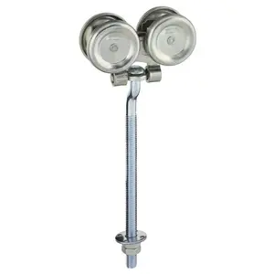 National Hardware N174-268 Sliding Barn Door Box Rail Roller Hanger, Zinc, 9 In. Bolt - pair