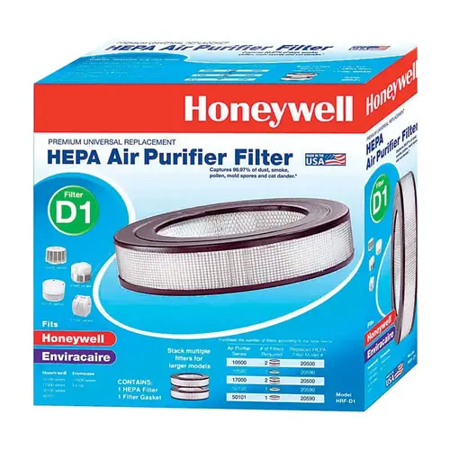 Air Purifier Filter HEPAClean 4.3" H X 11.2" W Round HEPA