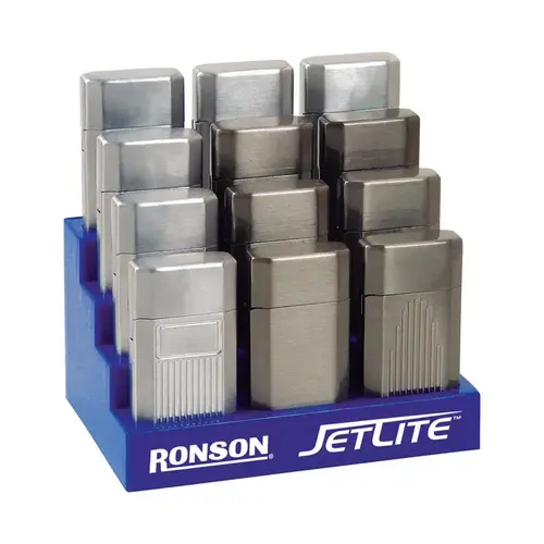 Cigarette Lighter Ronson Silver Silver - pack of 24 Cigarette Lighter Ronson Silver Silver - pack of 24