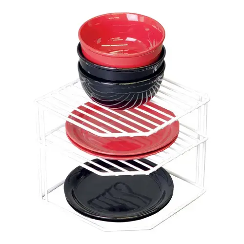 Corner Shelf 8-1/2" H X 9-1/4" W X 10-7/8" L White White Corner Shelf 8-1/2" H X 9-1/4" W X 10-7/8" L White White