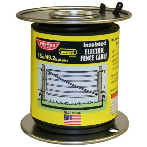 Insulated Electric Fence Cable Baygard 20000 V Black Black Insulated Electric Fence Cable Baygard 20000 V Black Black