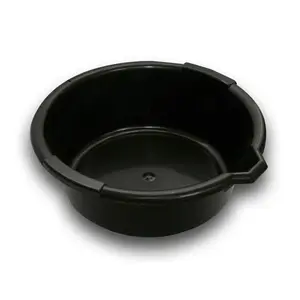 Funnel King 32950 Oil Drain Basin Polyethylene 6.5 qt Round Black