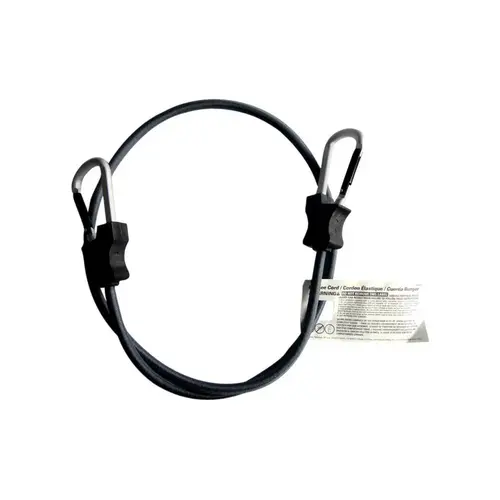 Carabiner Style Bungee Cord Black 48" L X 0.315" Black Carabiner Style Bungee Cord Black 48" L X 0.315" Black