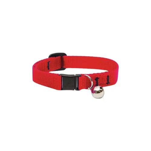 1/2 In. Red Breakaway Cat Collar with Bell 1/2 In. Red Breakaway Cat Collar with Bell