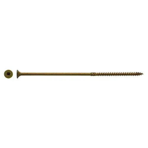 #14 x 8 In. Bronze Star Drive Flat Head Wood Screw (25 Ct.)