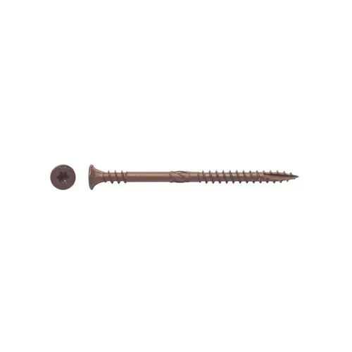 Exterior Wood Screw No. 10 S X 3-1/8" L Star Brown 5.64 lb Brown