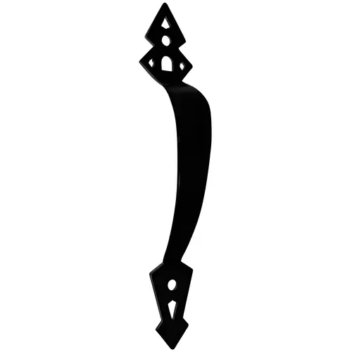 Metal Gate Handle With Mounting Hardware, Black Metal Gate Handle With Mounting Hardware, Black