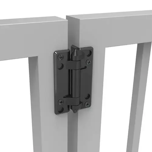 KwikFit No Spring Plain Pivoting Gate Hinges With Screws And Instruction Kit Black KwikFit No Spring Plain Pivoting Gate Hinges With Screws And Instruction Kit Black