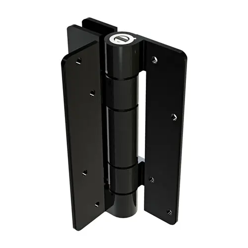 Self Closing Gate Hinge For Wall Or Post Mount Black Finish Pair