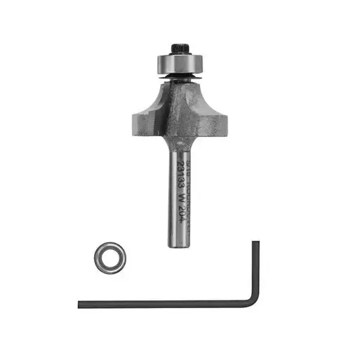Router Bit 1-1/8" D X 5/16" R X 2-1/4" L Carbide Tipped Round Over Router Bit 1-1/8" D X 5/16" R X 2-1/4" L Carbide Tipped Round Over