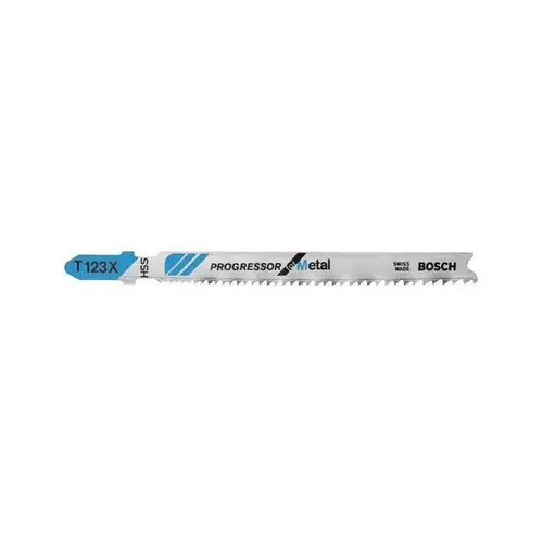 Progressor Series T123X Jigsaw Blade for Metal, 4 in, 10-24 TPI