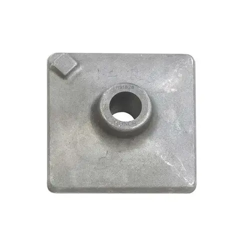 Round Hex Hammer Steels, 5 in Square, Tamping Plate