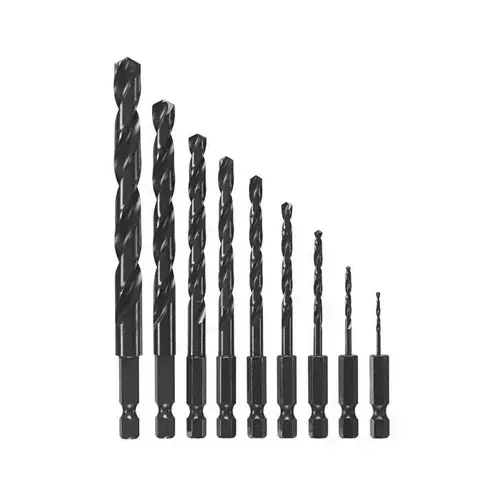 9pc Black Oxide Impact Drill Bit Set 9pc Black Oxide Impact Drill Bit Set