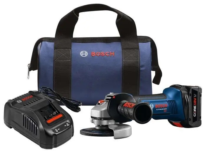 Robert Bosch Tool Corp 18v Core 4.5 Angle Grinder Kit GWS18V-45B14 Robert Bosch Tool Corp 18v Core 4.5 Angle Grinder Kit GWS18V-45B14
